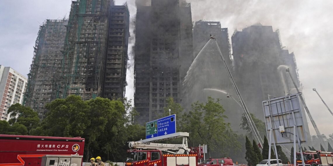 Police Arrest Suspects Following Deadly Fire in Hong Kong Flats: Dozens Missing