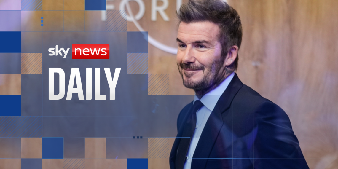 David Beckham and Donald Trump Attend Key Discussions at Davos Forum