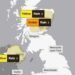 Heavy Rain Prompts Flood Warnings and Building Damage in Parts of UK