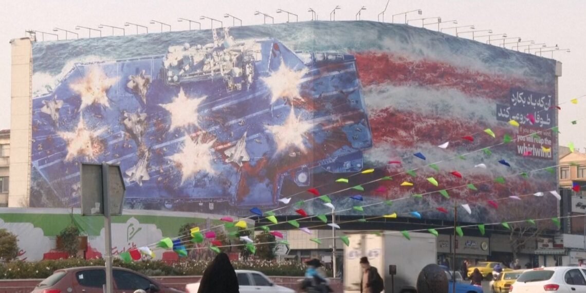 Iran Unveils Mural Signalling Warning Against US Military Action