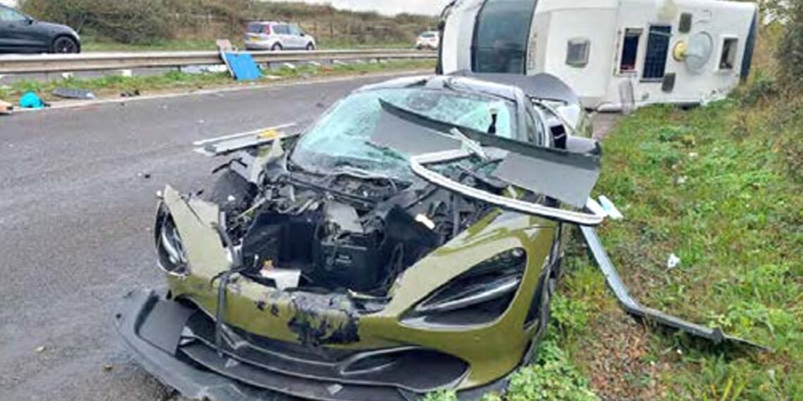 McLaren Supercar Owner Banned Following Collision with Motorhome in the UK