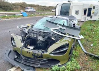 McLaren Supercar Owner Banned Following Collision with Motorhome in the UK