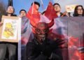 Protesters Rally in London Against Planned Chinese 'Mega Embassy' Development