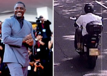 Sir Idris Elba Caught Speeding on Moped After Announcing New Netflix Film
