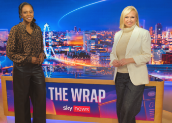 Sky News Launches Late-Night Show 'The Wrap' with Hosts Anna Botting and Gillian Joseph