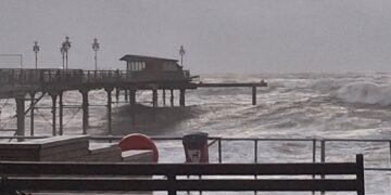 Teignmouth Grand Pier Suffers Damage as Storm Ingrid Hits Devon