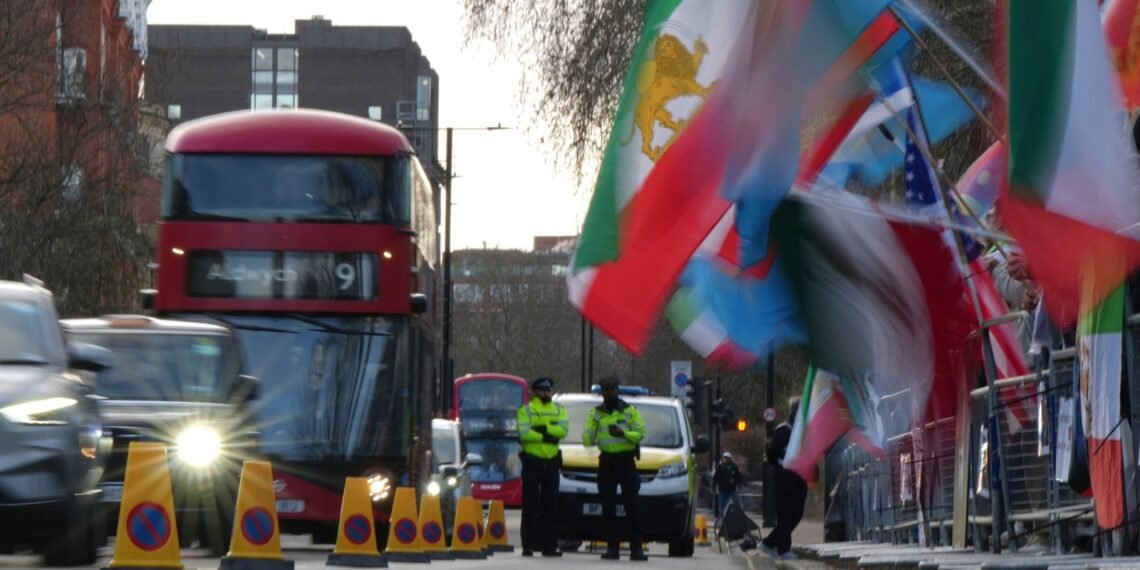 Violent Clashes at Iranian Embassy in London Leave Four People Hospitalised