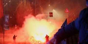 Italian Police Deploy Tear Gas Amid Protests Near Olympics Venue